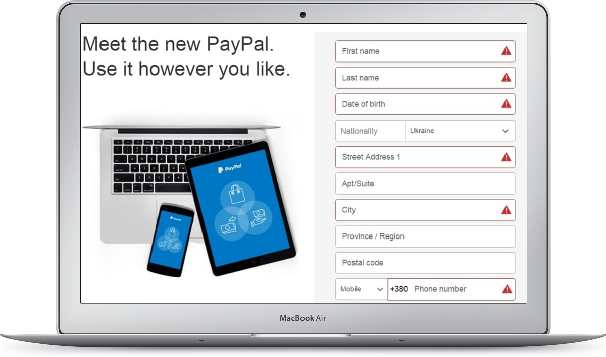 Як здійснювати платежі через PayPal